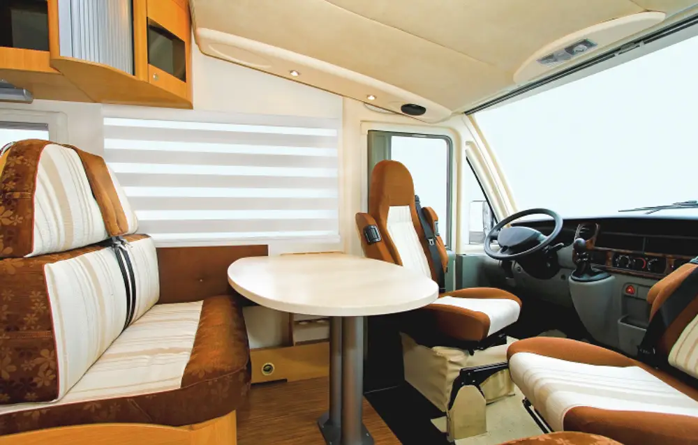 Sapphire Zebra RV Roller Shades Light Filtering